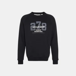 Barbour International Signature Graphic Sweatshirt Black