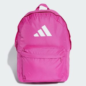 Adidas Classic 3 Bar Logo Backpack Semi Lucid Fuchsia