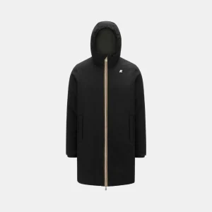 K-Way Jacob St Warm Reversible Black Pure & Green Blackish